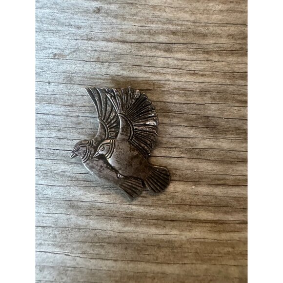 Vintage Laurel Burch Birds in Flight Pendant Brooch Pin - Picture 2 of 8